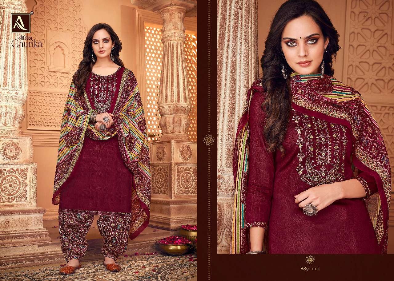 Alok Gaurika Catalog Exclusive Party Wear Patiyala Dress Materials