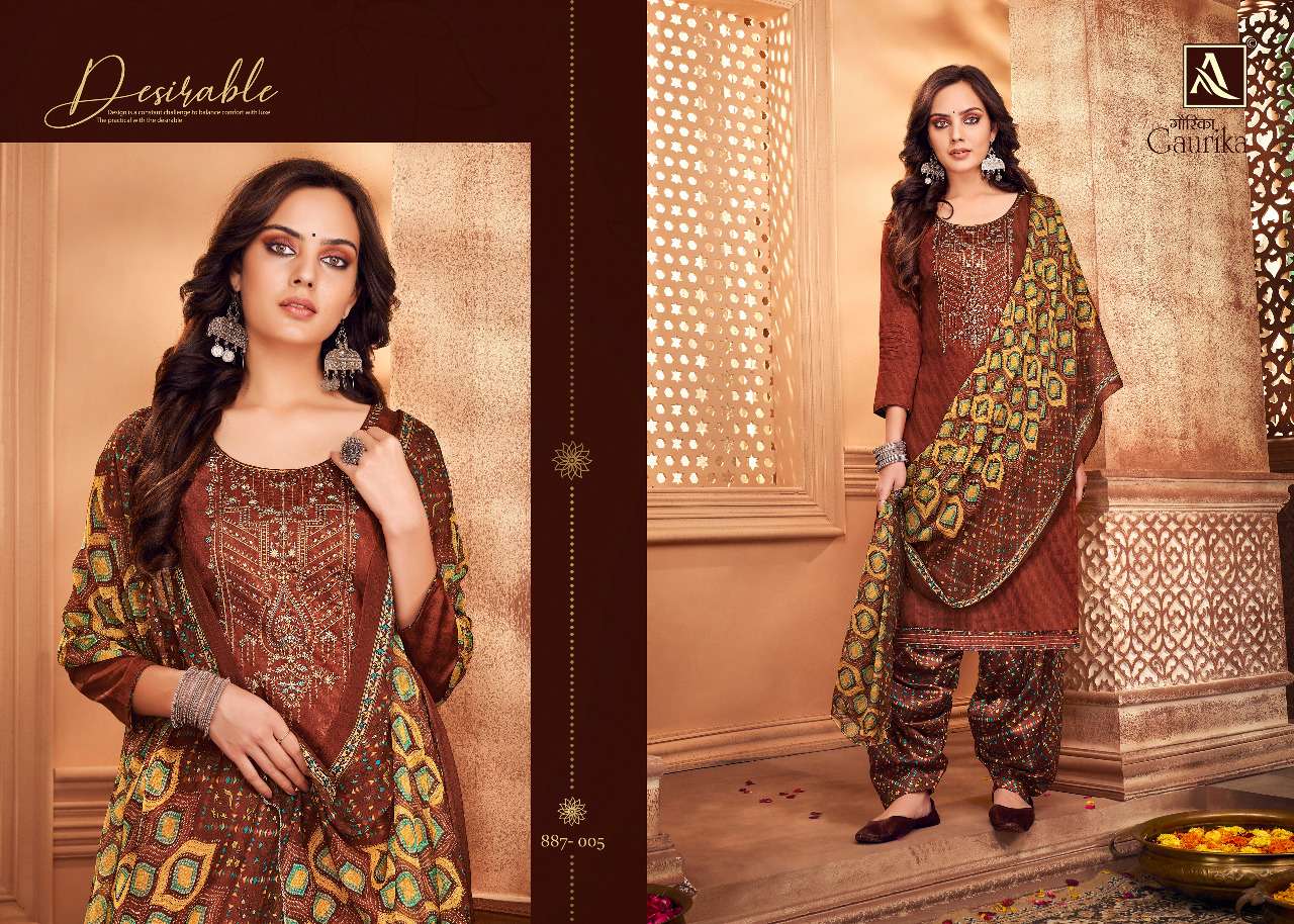 Alok Gaurika Catalog Exclusive Party Wear Patiyala Dress Materials