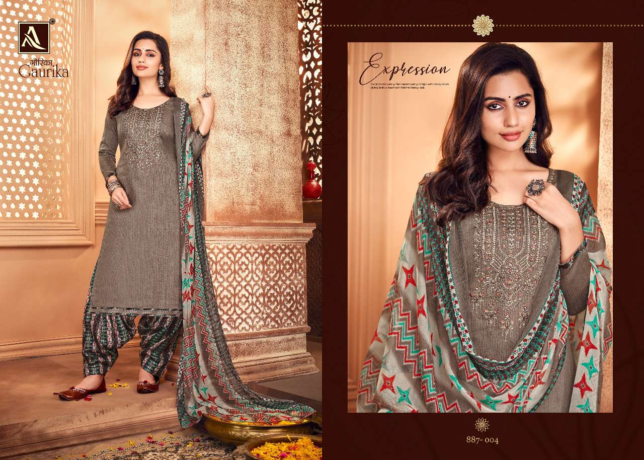 Alok Gaurika Catalog Exclusive Party Wear Patiyala Dress Materials