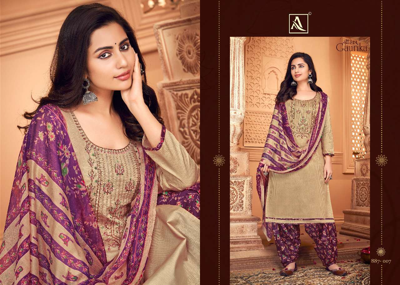 Alok Gaurika Catalog Exclusive Party Wear Patiyala Dress Materials