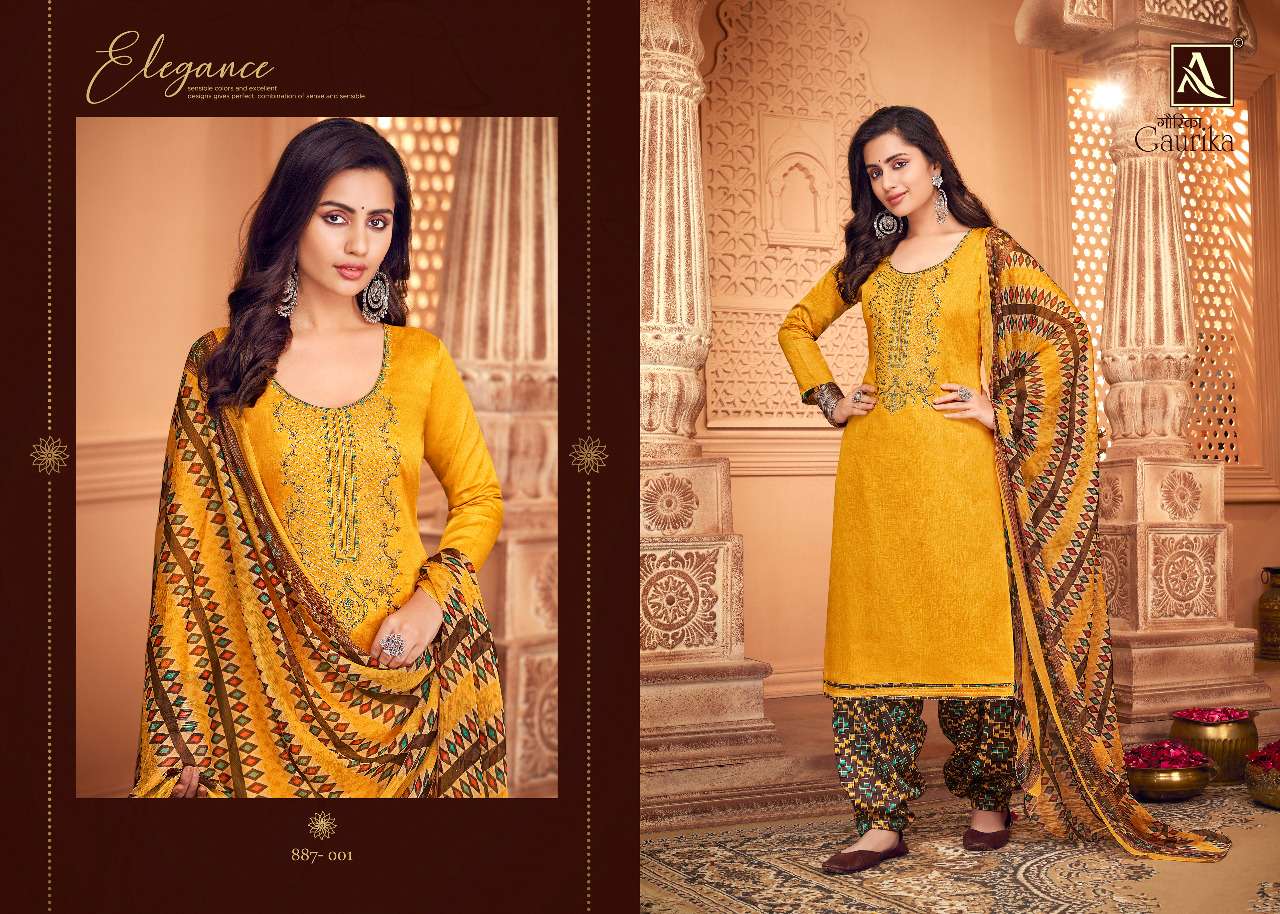 Alok Gaurika Catalog Exclusive Party Wear Patiyala Dress Materials