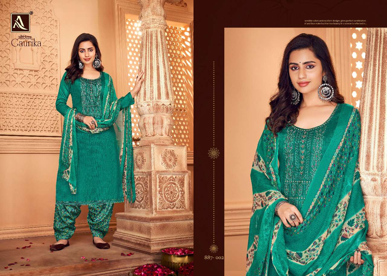 Alok Gaurika Catalog Exclusive Party Wear Patiyala Dress Materials