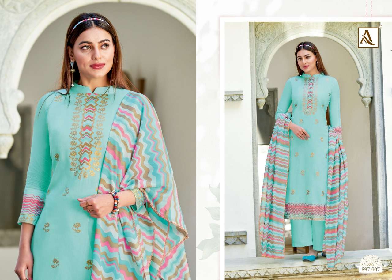 Alok Golden Girl Catalog Pure Jam Cotton Fancy Designer Dress Materials 