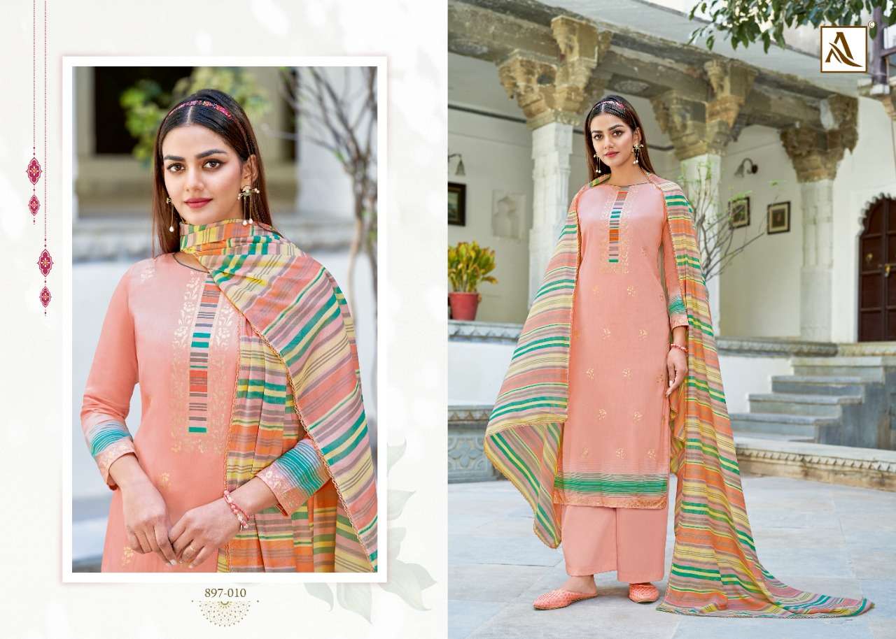 Alok Golden Girl Catalog Pure Jam Cotton Fancy Designer Dress Materials 