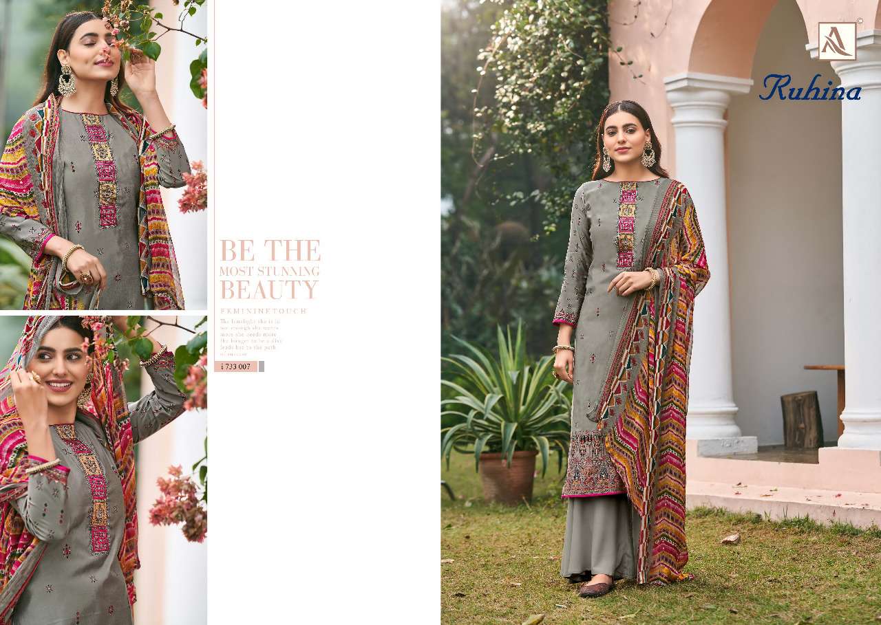 Alok Ruhina  catalog  viscous silk Buy Latest Dress Materials