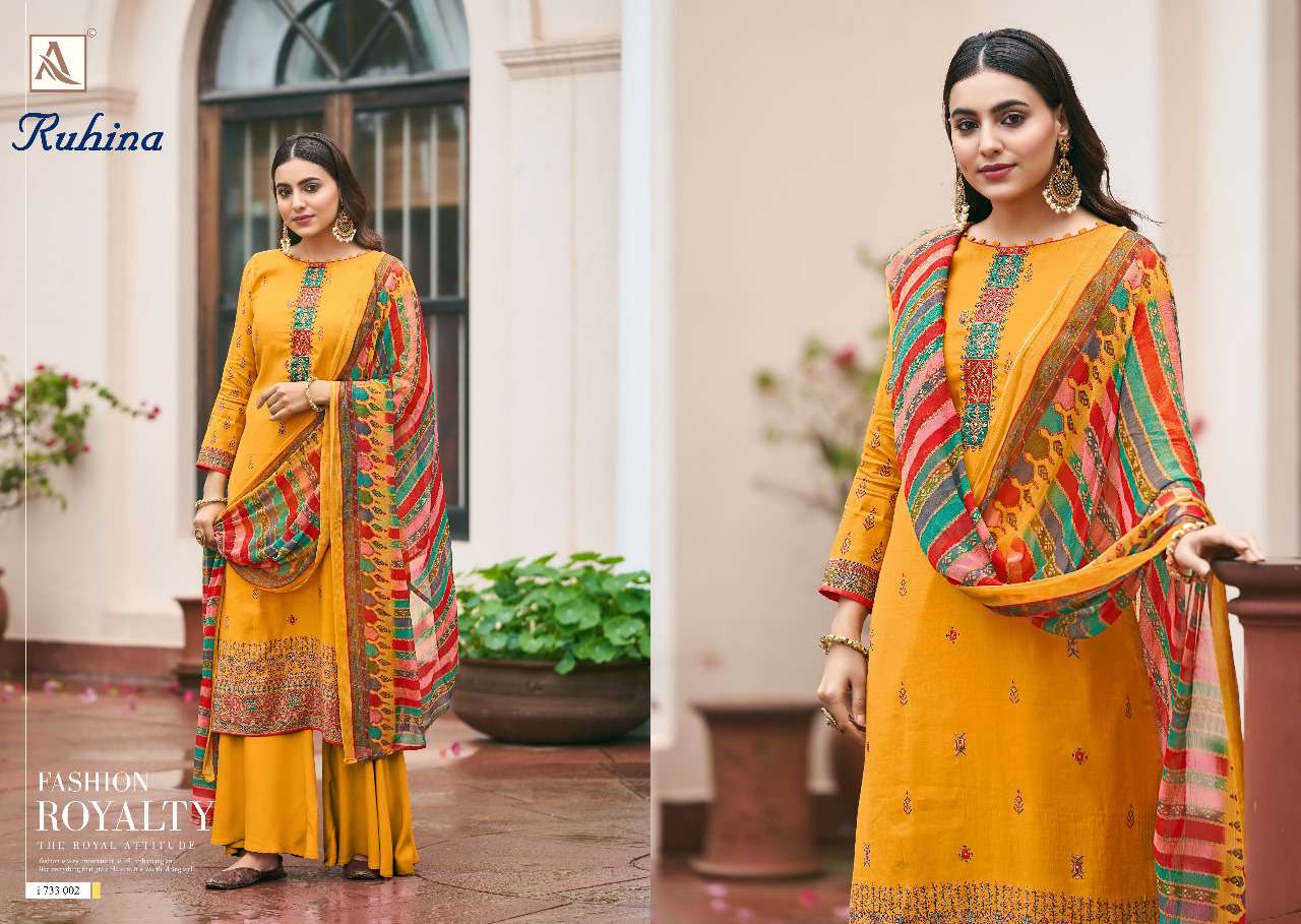 Alok Ruhina  catalog  viscous silk Buy Latest Dress Materials
