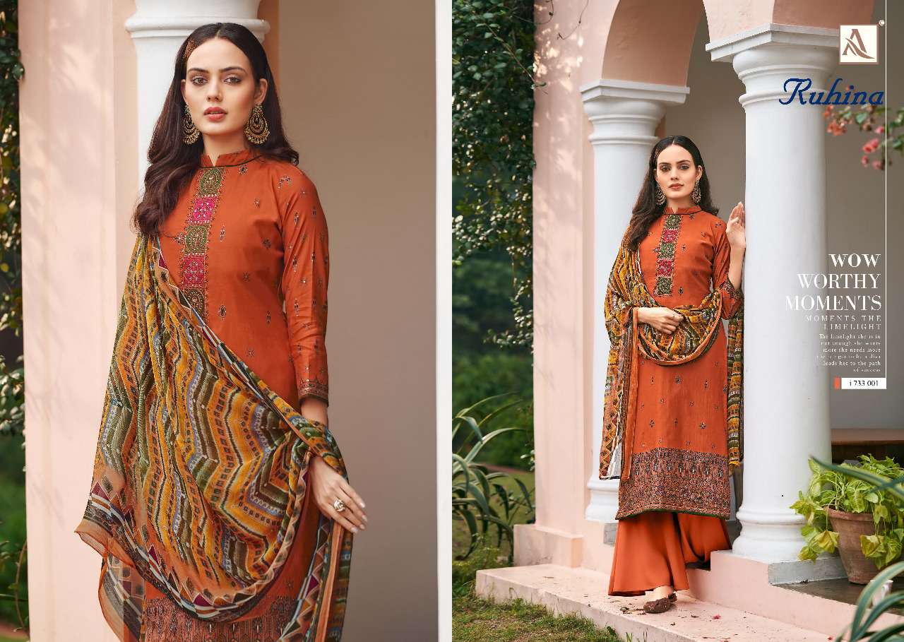 Alok Ruhina  catalog  viscous silk Buy Latest Dress Materials