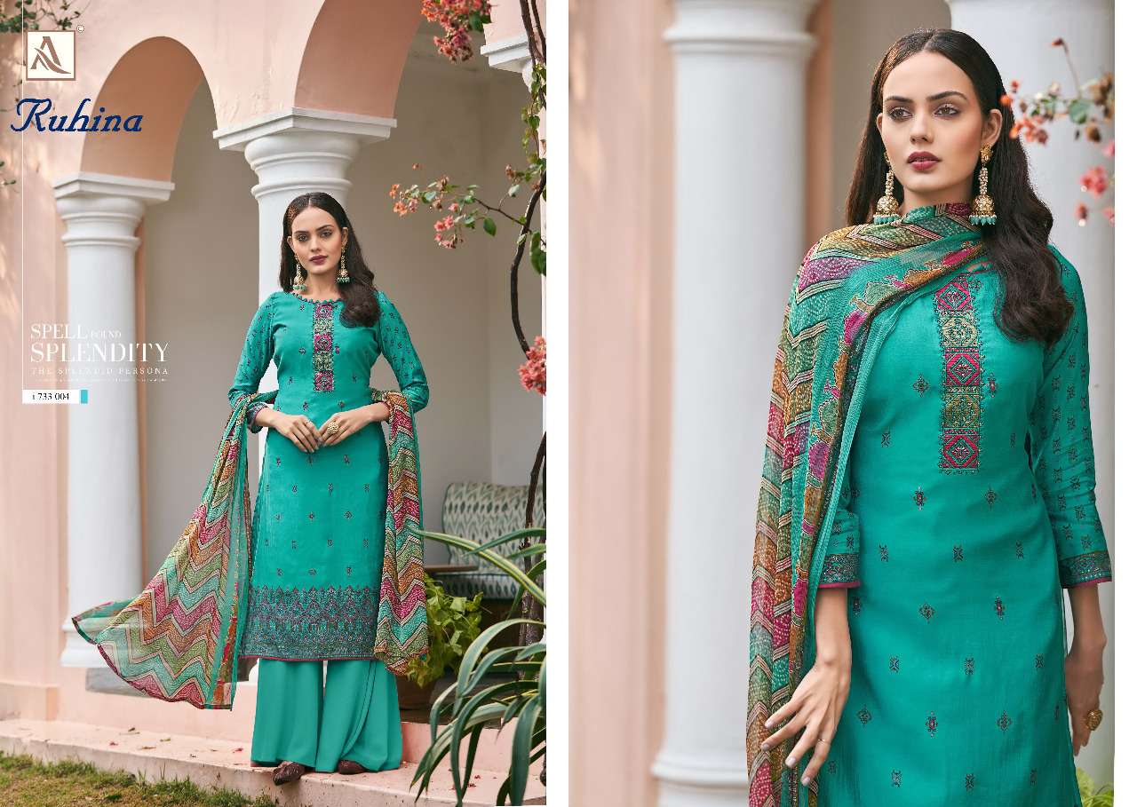 Alok Ruhina  catalog  viscous silk Buy Latest Dress Materials