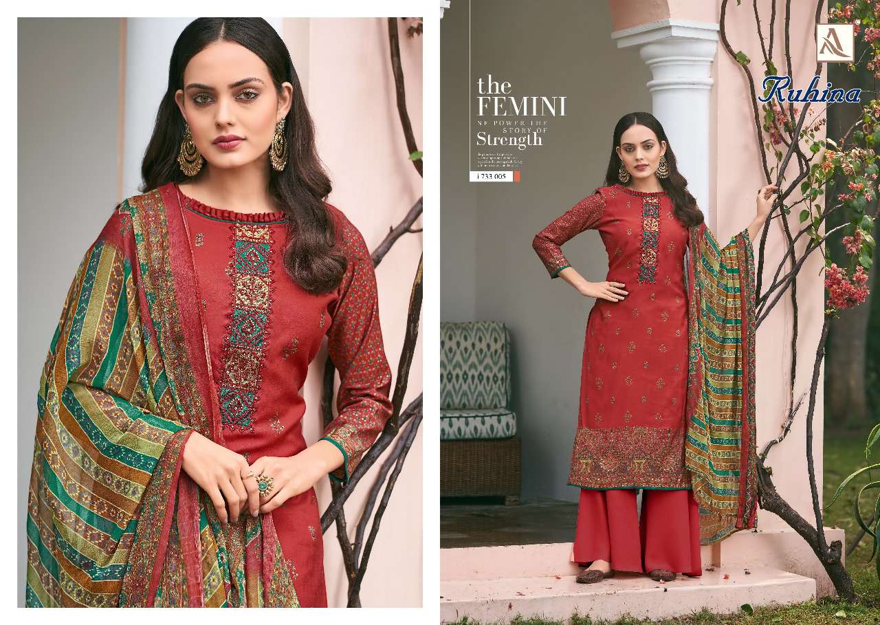Alok Ruhina  catalog  viscous silk Buy Latest Dress Materials
