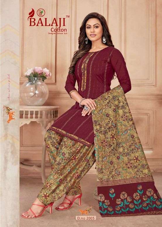 Balaji Niharika Catalog Casual Wear Cotton Printed Dress Materials