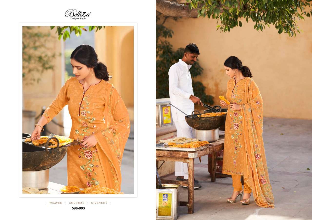 Belliza Namika Catalog Pure Cotton Designer Ladies Dress Materials