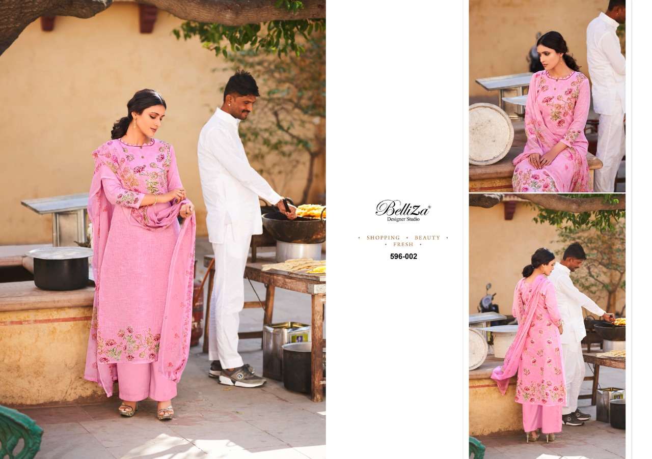 Belliza Namika Catalog Pure Cotton Designer Ladies Dress Materials