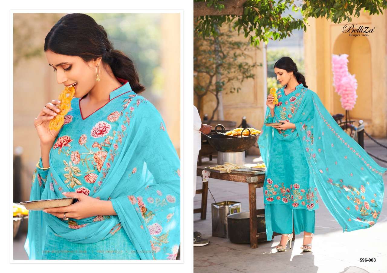 Belliza Namika Catalog Pure Cotton Designer Ladies Dress Materials