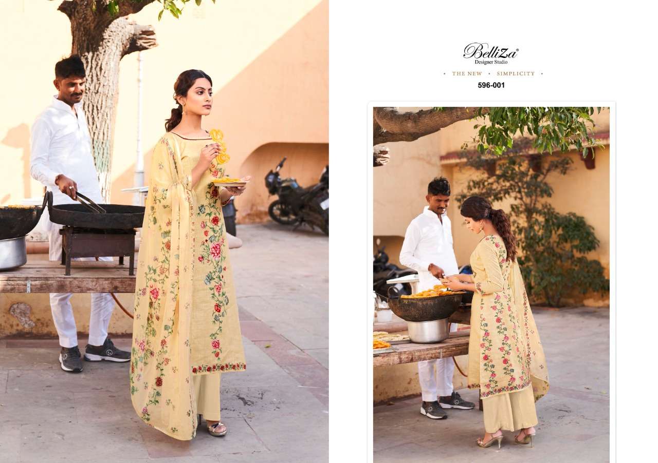 Belliza Namika Catalog Pure Cotton Designer Ladies Dress Materials