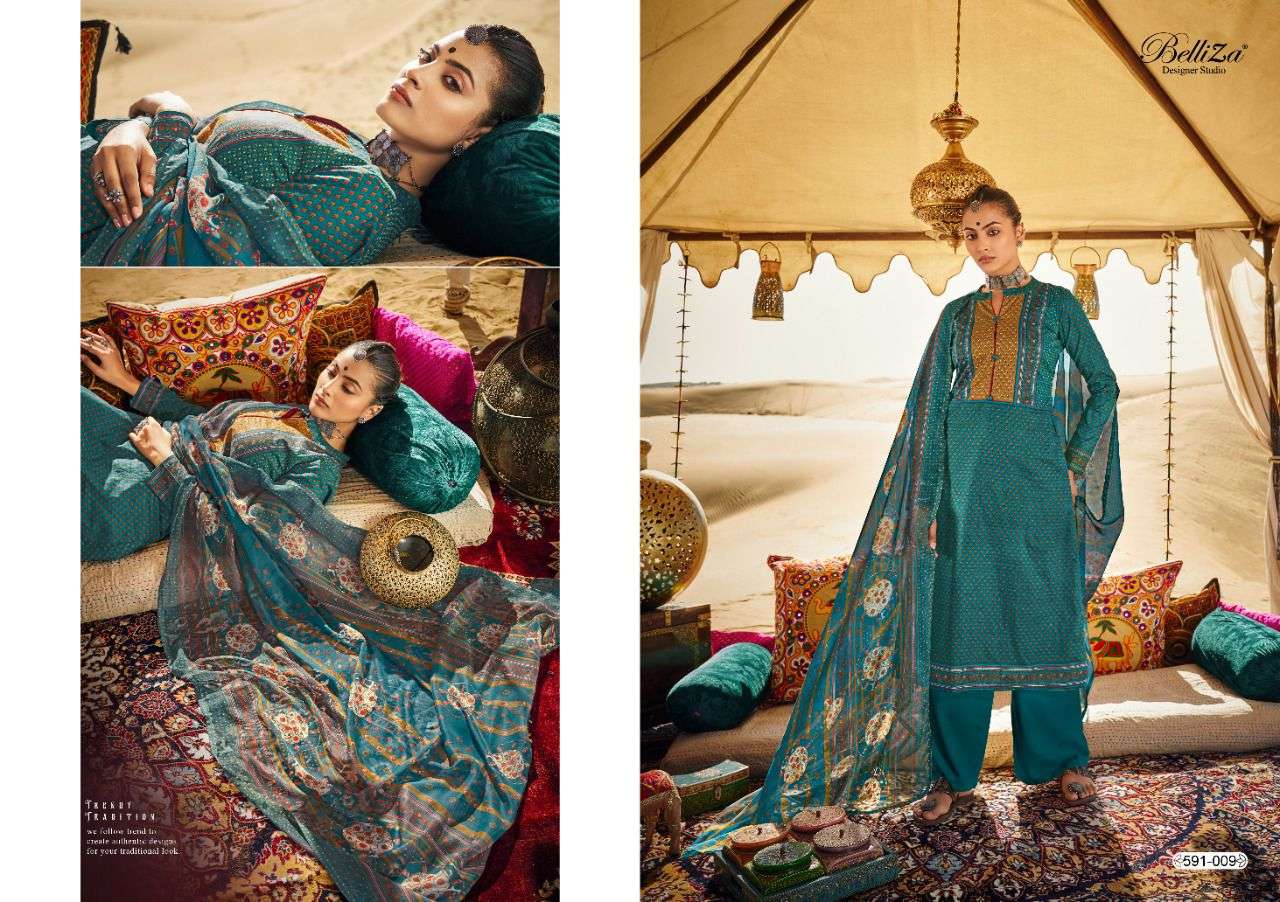 Belliza Queen Of Desert Catalog Designer Cotton Dress Materials