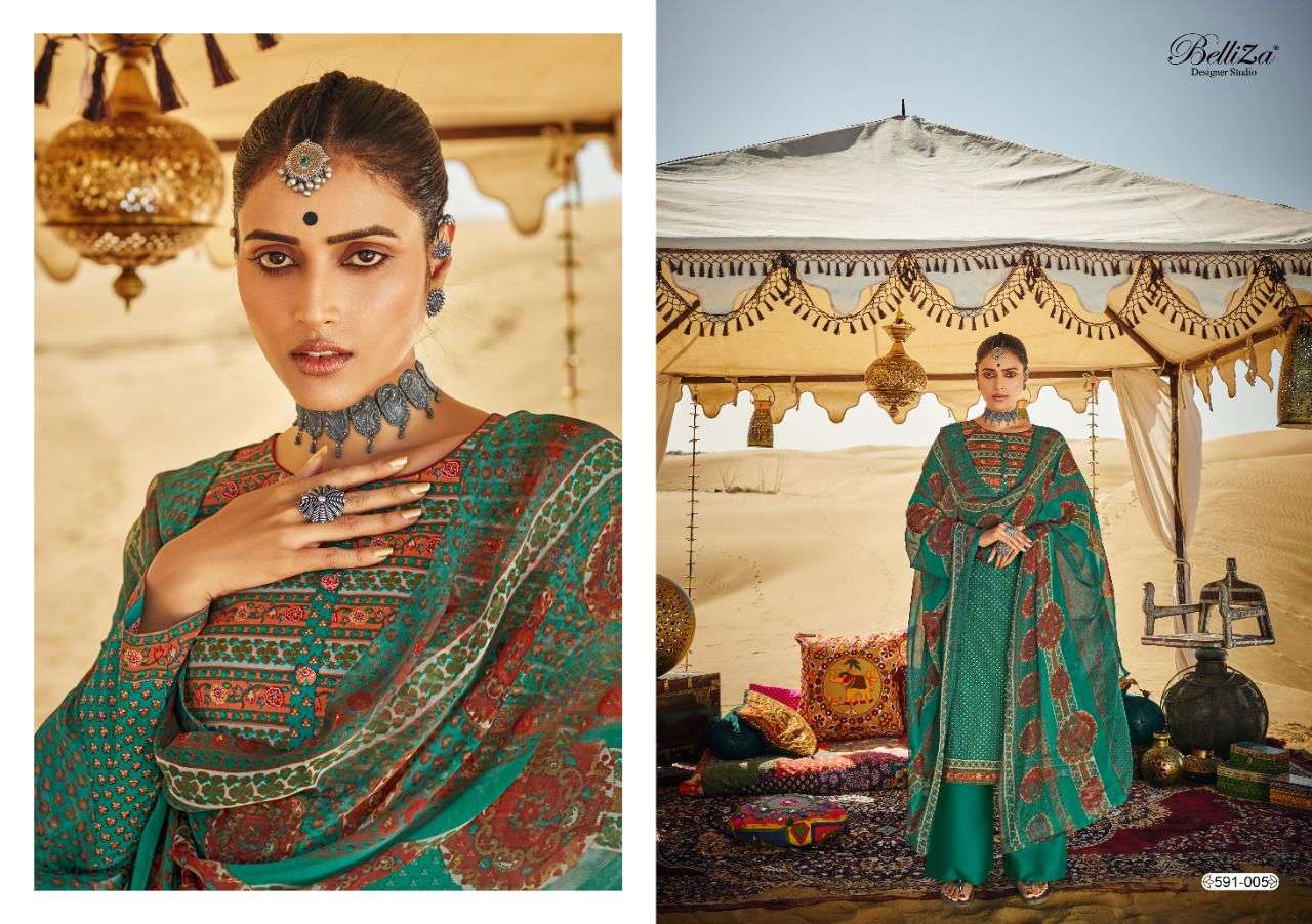 Belliza Queen Of Desert Catalog Designer Cotton Dress Materials