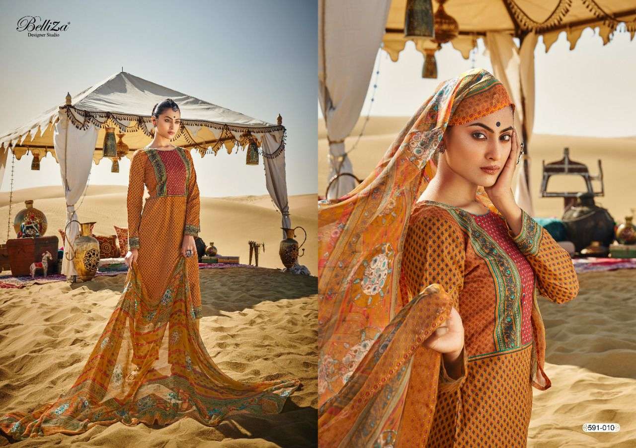 Belliza Queen Of Desert Catalog Designer Cotton Dress Materials