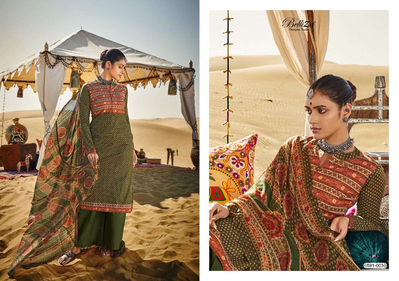 Belliza Queen Of Desert Catalog Designer Cotton Dress Materials