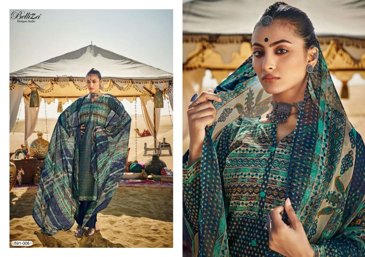 Belliza Queen Of Desert Catalog Designer Cotton Dress Materials