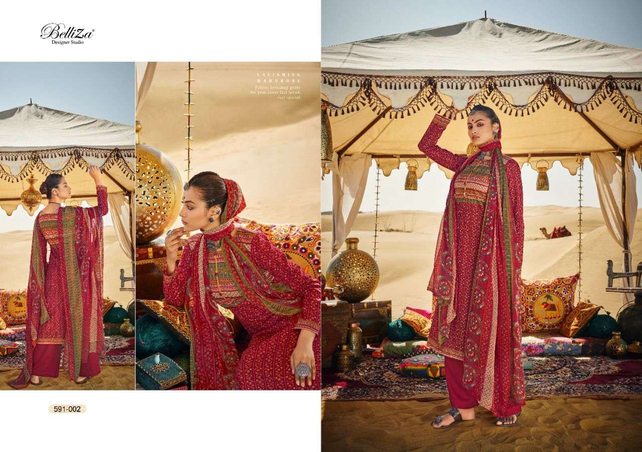 Belliza Queen Of Desert Catalog Designer Cotton Dress Materials