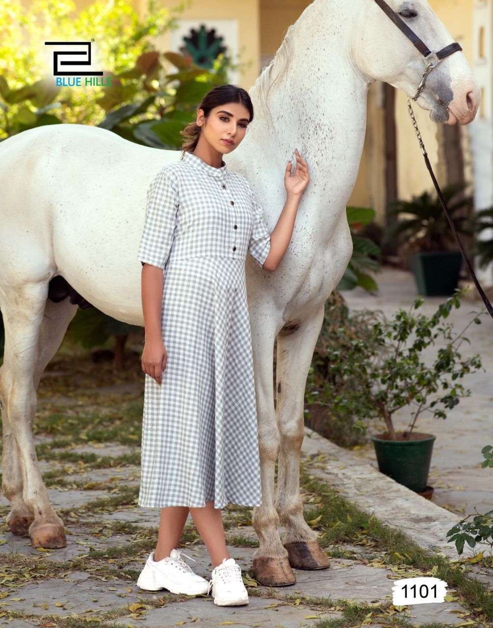 Blue Hills Checkmate Vol 10 Catalog Party Wear Heavy Rayon  Long Anarkali Kurtis