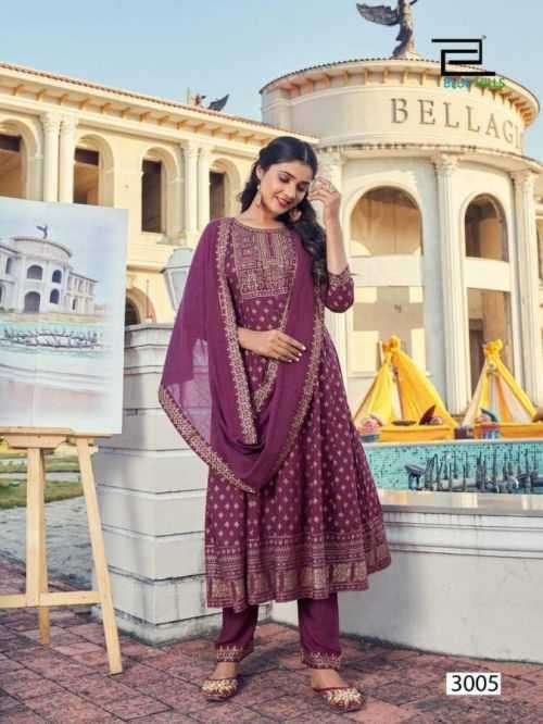 Blue Hills Manika Mage Hithe Vol 3 Catalog Rayon Designer Kurti Bottom and Dupatta