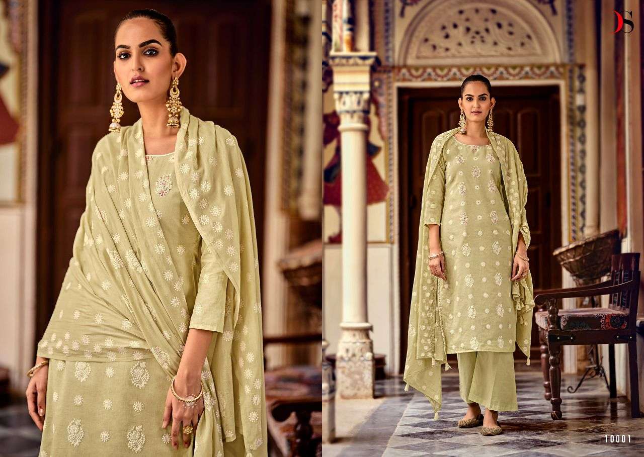 Deepsy Zulfat Catalog Party Wear Embroidery Dress Materials