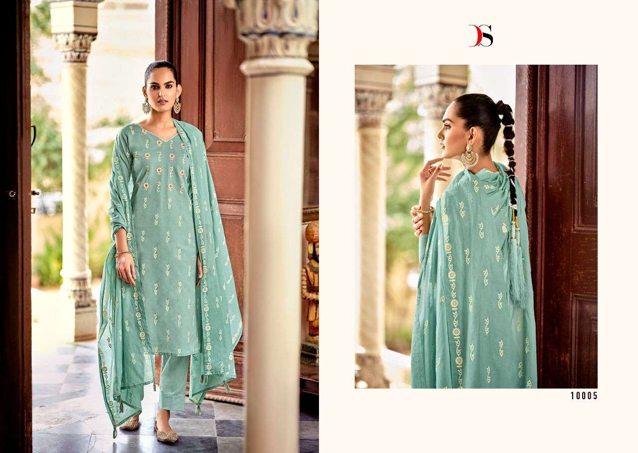 Deepsy Zulfat Catalog Party Wear Embroidery Dress Materials