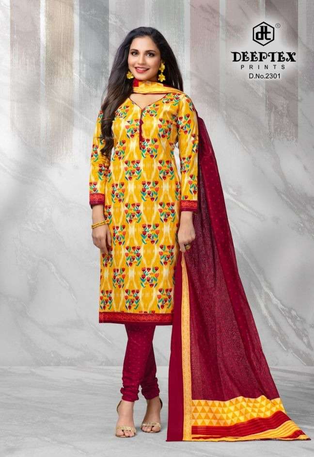 Deeptex Chief Guest Vol 23 Catalog Regular Wear Cotton Printed Women Dress Materials 