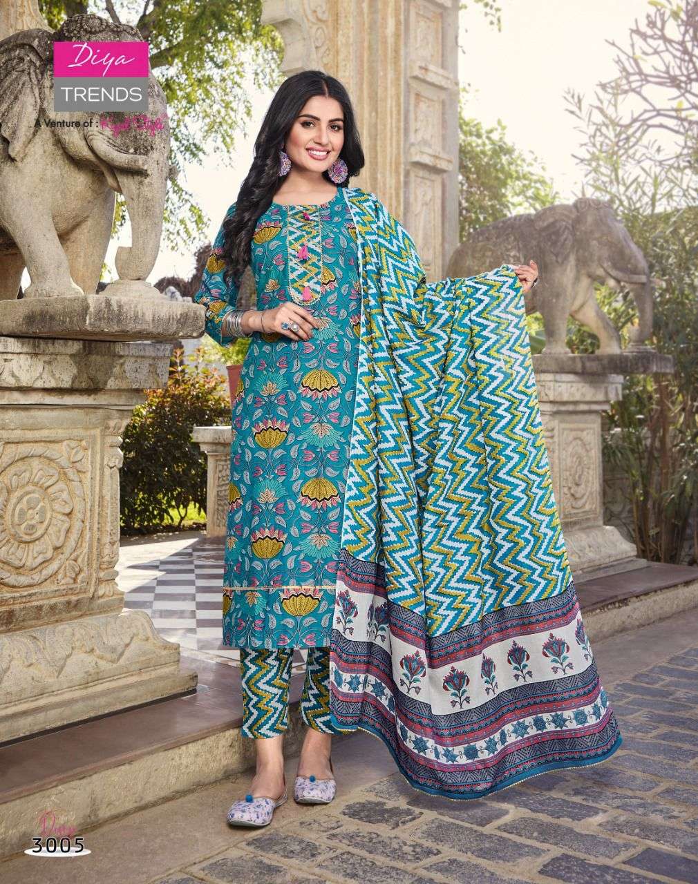 DiyaTrends  Odhani  vol 3 catalog Kurtis With Pant  with Dupatta 
