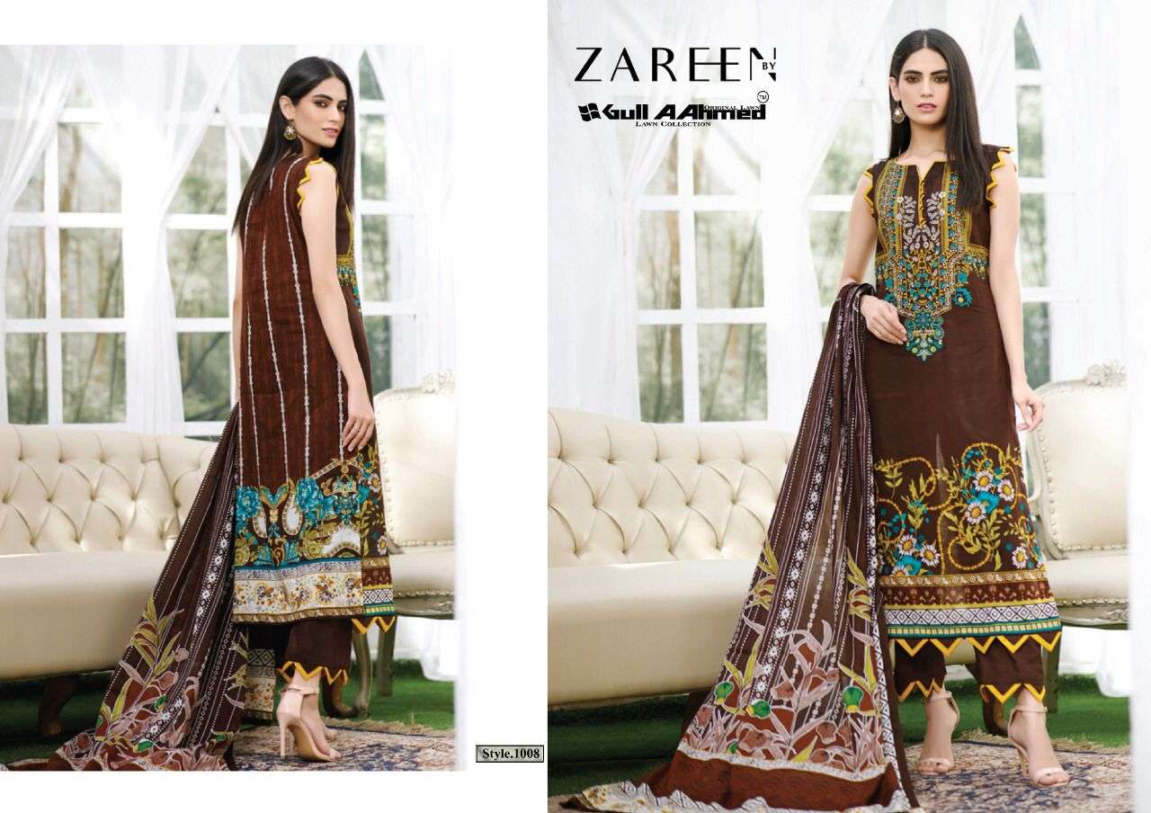 Gull AAhmed Zareen catalog  Exclusive jam satin Pakistani suits 
