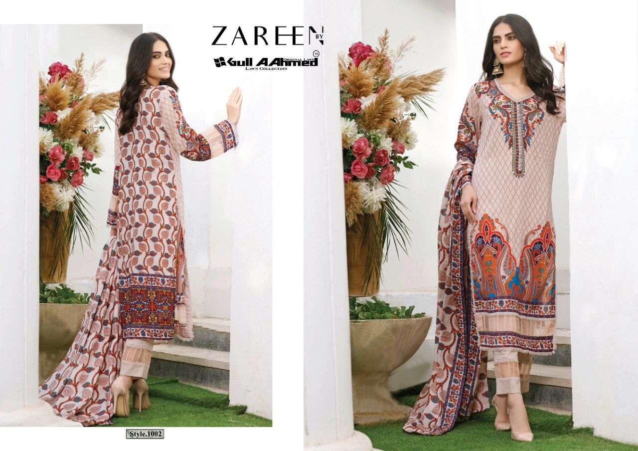 Gull AAhmed Zareen catalog  Exclusive jam satin Pakistani suits 