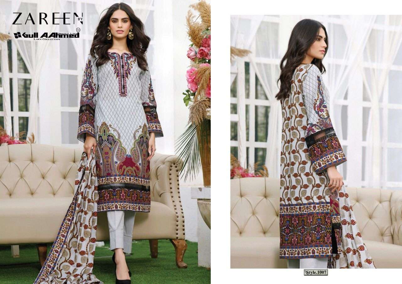 Gull AAhmed Zareen catalog  Exclusive jam satin Pakistani suits 