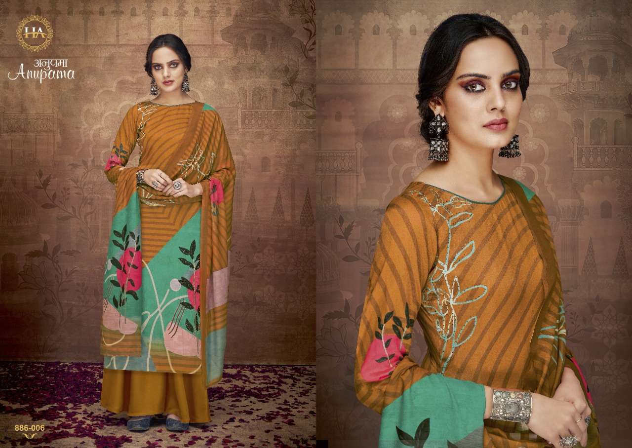 Harshit Anupama catalog  Pure Zam Cotton Dress Meterial  Daily Wear 