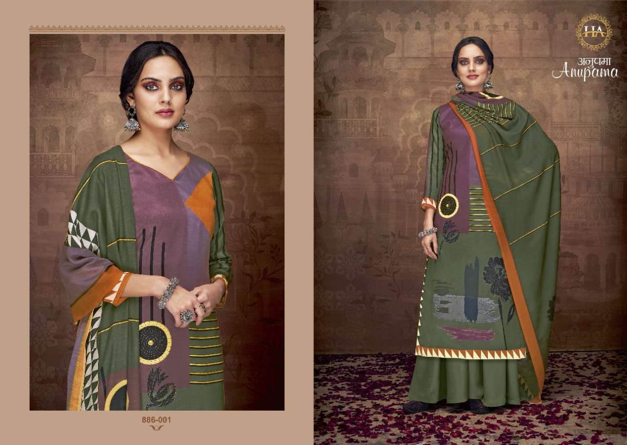 Harshit Anupama catalog  Pure Zam Cotton Dress Meterial  Daily Wear 