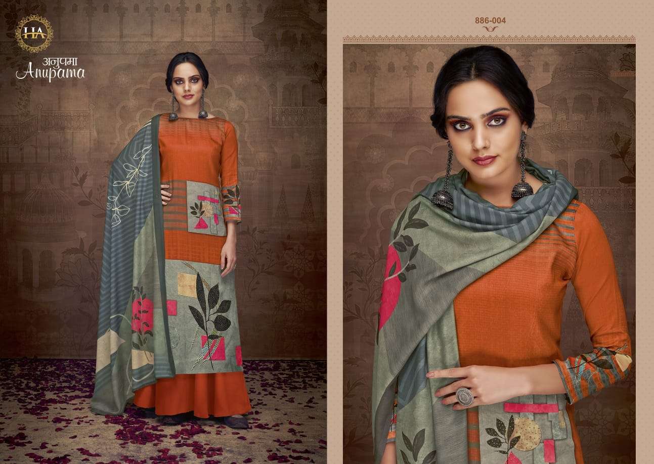 Harshit Anupama catalog  Pure Zam Cotton Dress Meterial  Daily Wear 