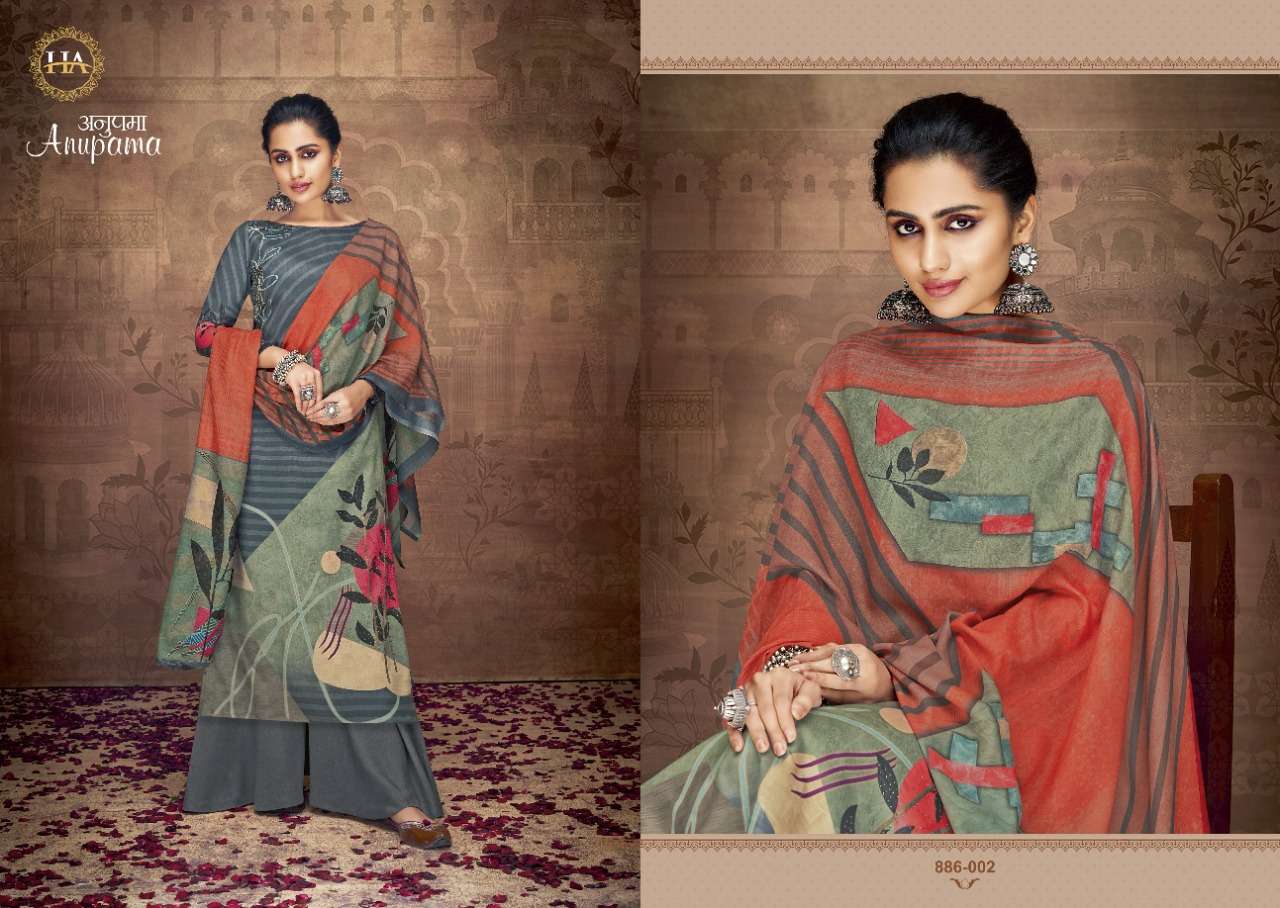 Harshit Anupama catalog  Pure Zam Cotton Dress Meterial  Daily Wear 
