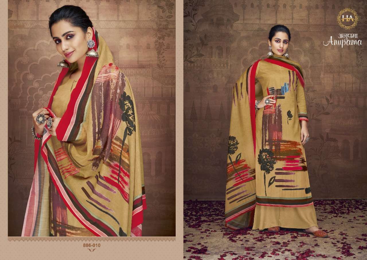 Harshit Anupama catalog  Pure Zam Cotton Dress Meterial  Daily Wear 