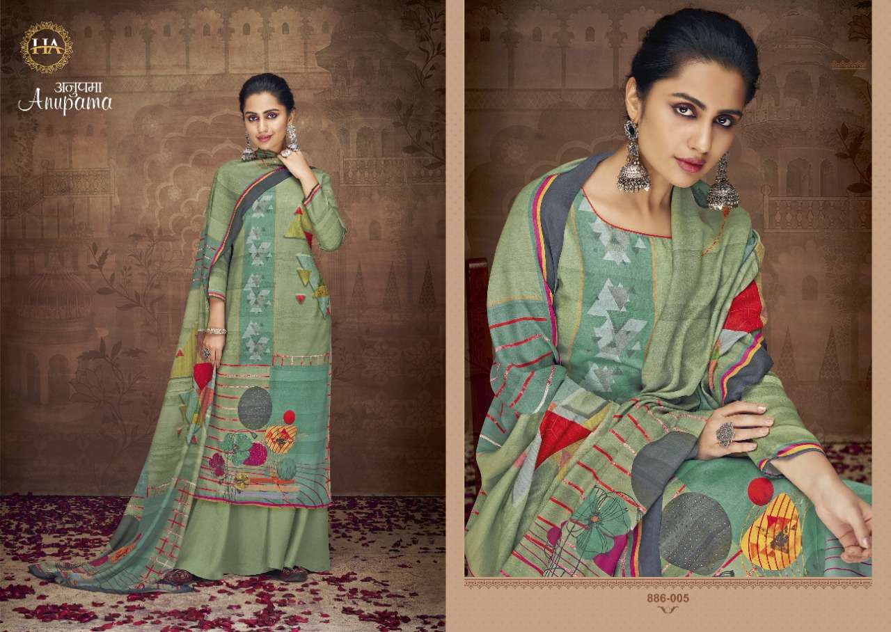 Harshit Anupama catalog  Pure Zam Cotton Dress Meterial  Daily Wear 