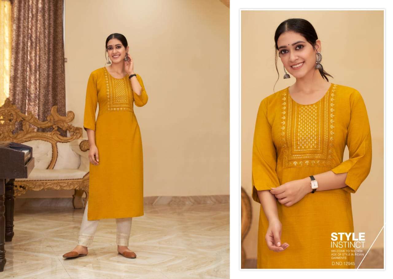 Kalaroop Avanti Fancy Wear Embroidery Kurtis Catalog