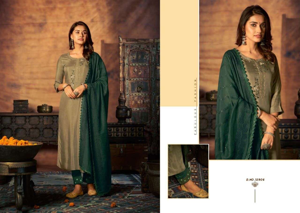 Kalaroop  Maher Readymade Top  Bottom  with Dupatta Catalog 