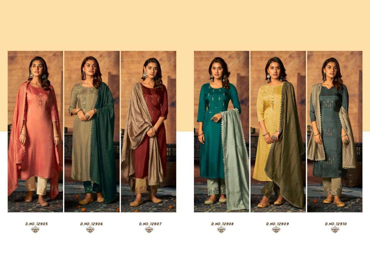 Kalaroop  Maher Readymade Top  Bottom  with Dupatta Catalog 