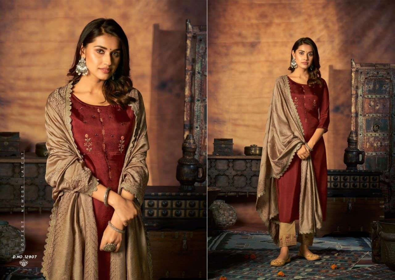 Kalaroop  Maher Readymade Top  Bottom  with Dupatta Catalog 