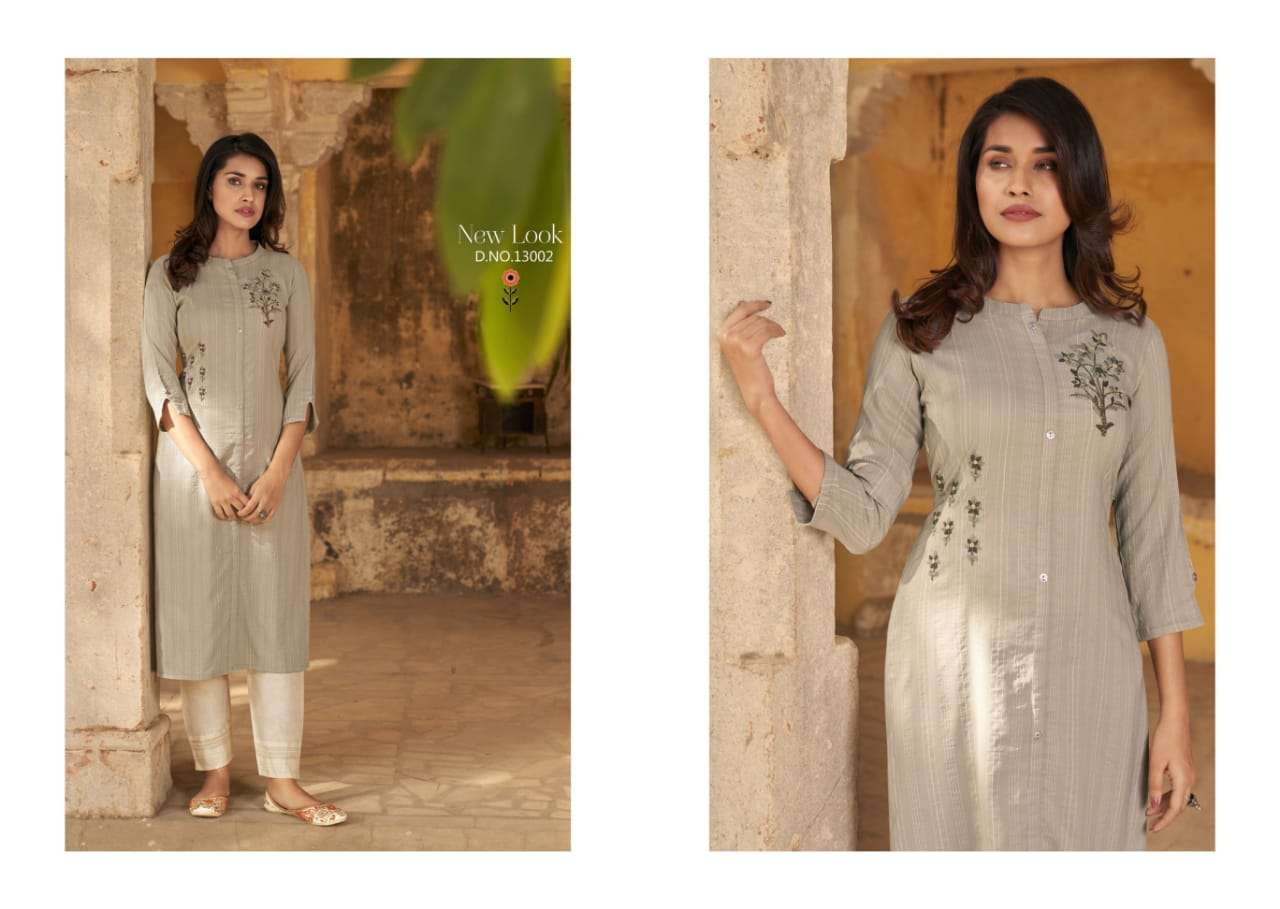 Kalaroop Pahal Catalog Designer Wear Silk Handwork Kurtis