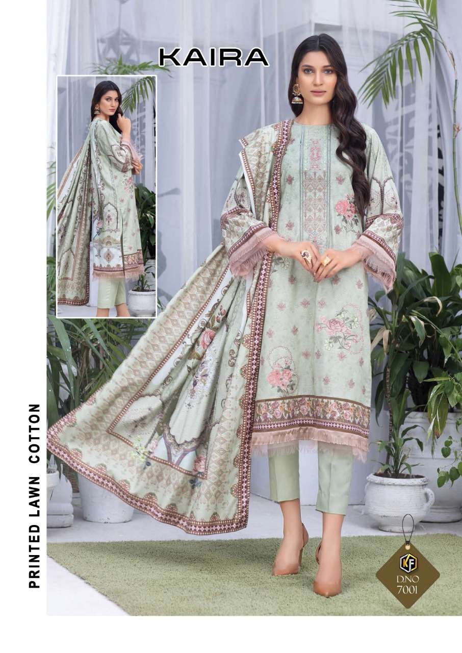Keval Kaira Vol 7 Heavy Lawn Dress Meterial  Catalog