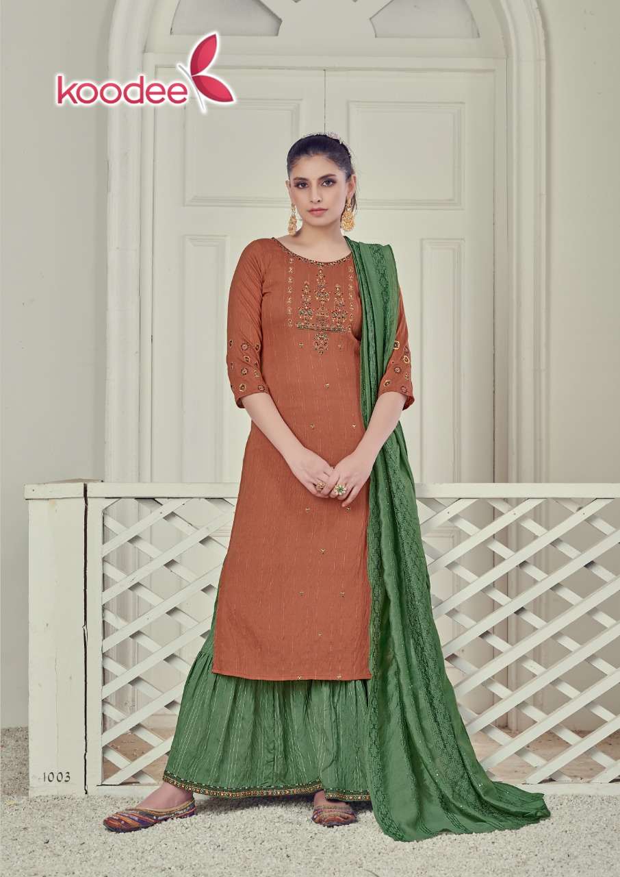 Koodee Sonpari vol 2 catalog  Designer Fancy Top Sharara with Duptta  catalog 