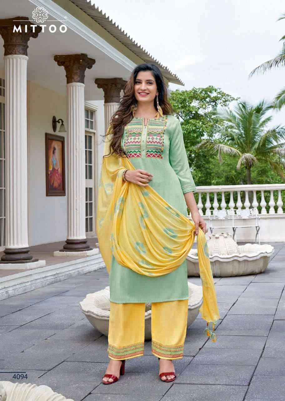Mittoo Mahendi vol 6 catalog Festive Wear Readymade  Top Bottom with duptta  catalog 