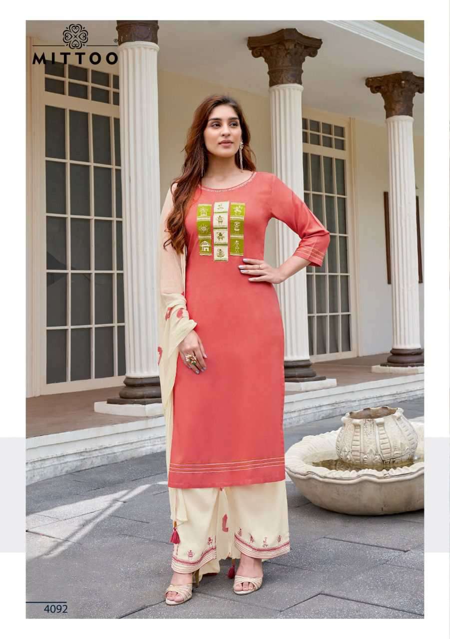Mittoo Mahendi vol 6 catalog Festive Wear Readymade  Top Bottom with duptta  catalog 