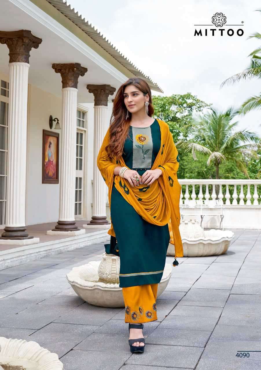 Mittoo Mahendi vol 6 catalog Festive Wear Readymade  Top Bottom with duptta  catalog 
