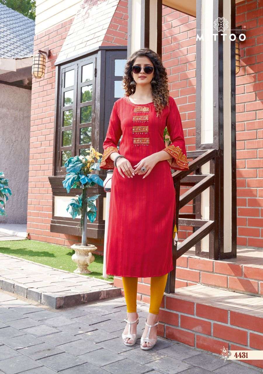 Mittoo Mayurika Vol 5 Catalog Festive Wear Embroidery Kurtis
